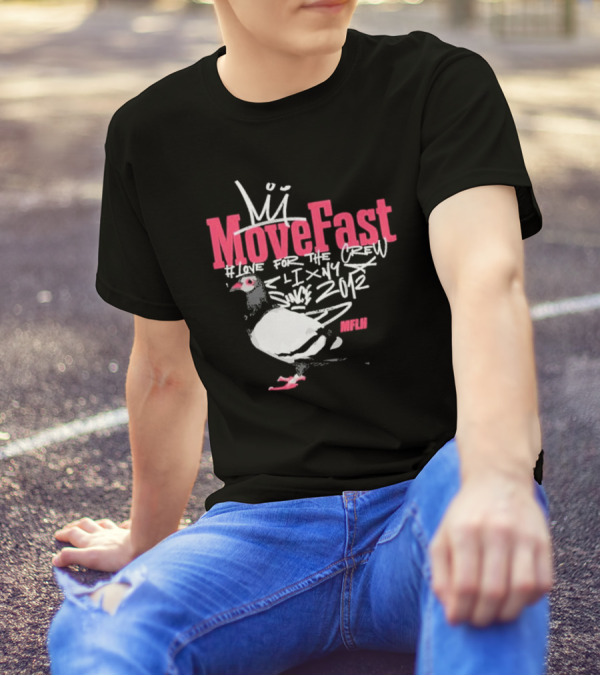 Move Fast Love For The Crew NYC Since 2012 Pigeon MFLH T-Shirt