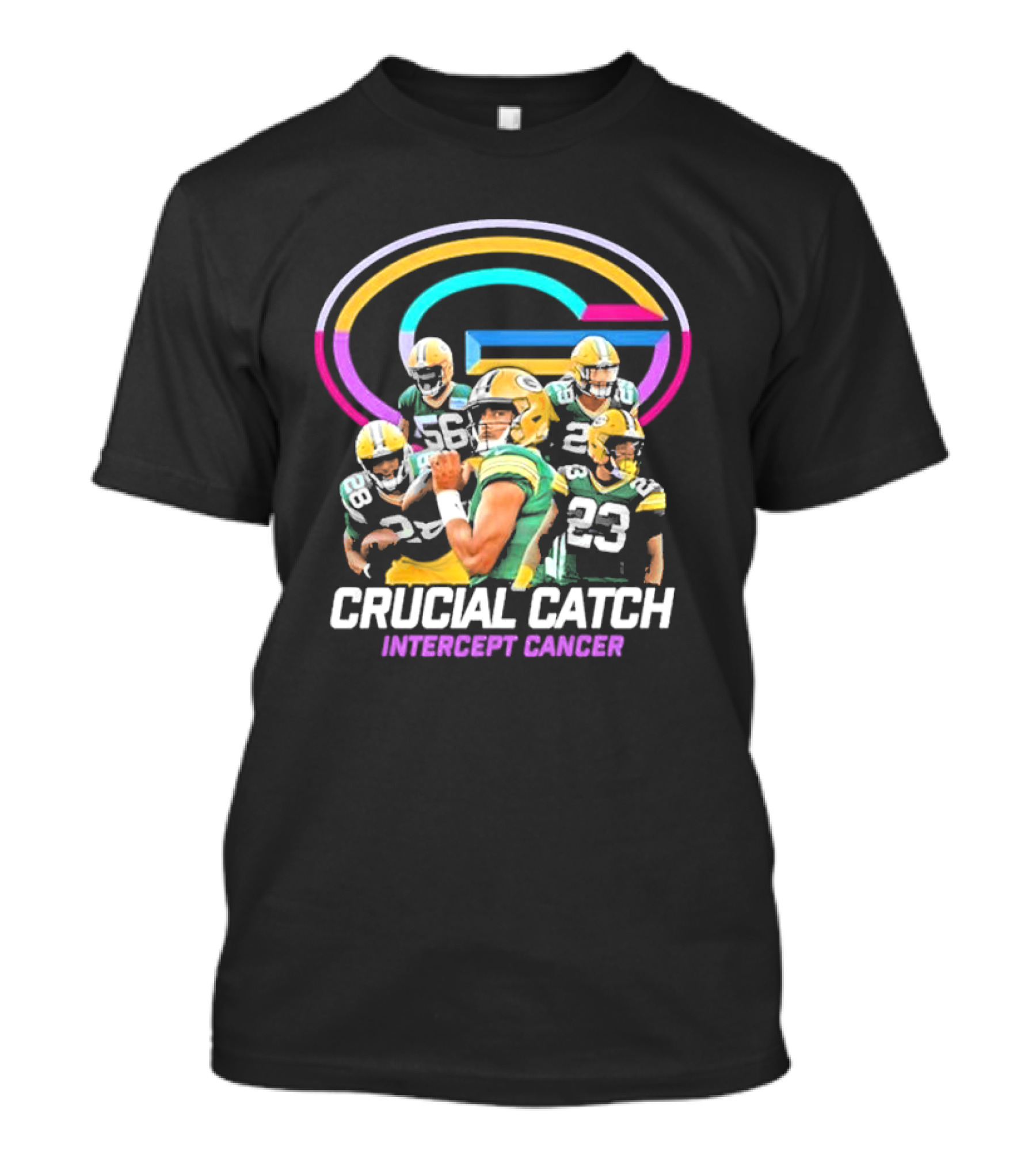 Crucial Catch Intercept Cancer Packers Players T-Shirt
