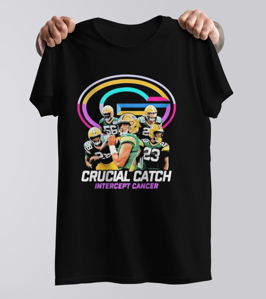 Crucial Catch Intercept Cancer Packers Players T-Shirt