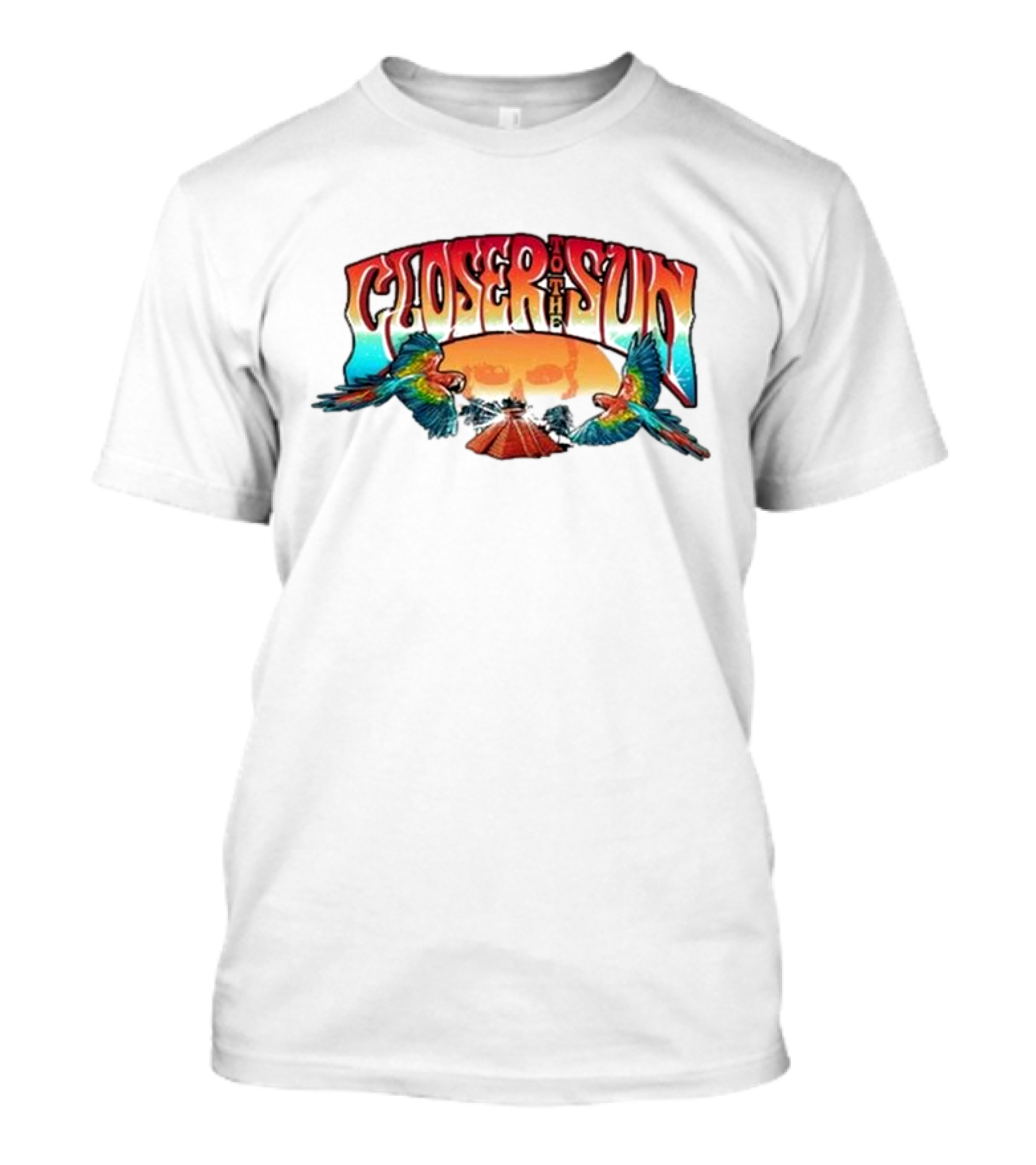 Closer To The Sun Parrots Festival Tie Dye 2024 Lineup T-Shirt