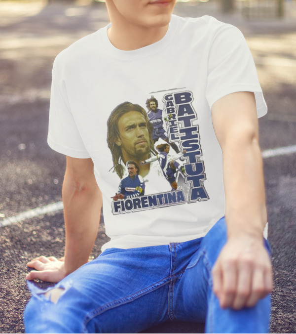 Gabriel Batistuta Fiorentina Football Legend T-Shirt