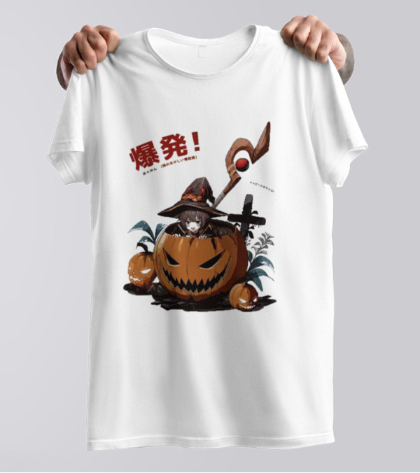 Megumin Halloween 2024 Pumpkin Explosion Aesthetic T-Shirt