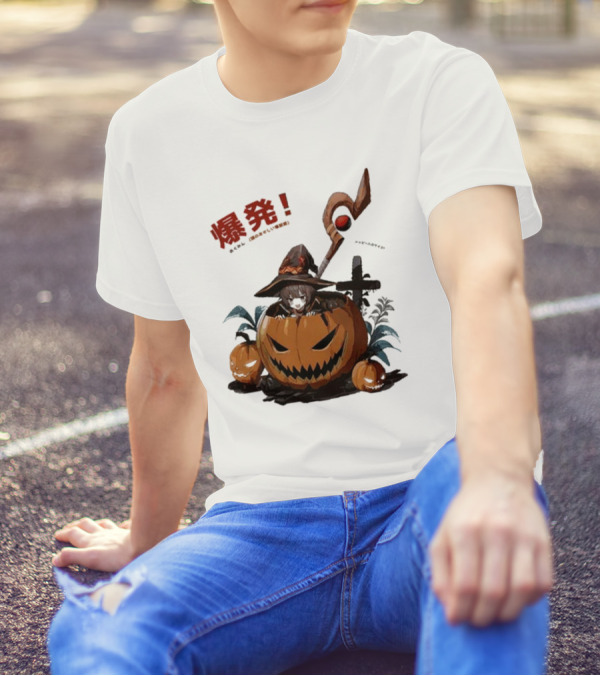 Megumin Halloween 2024 Pumpkin Explosion Aesthetic T-Shirt