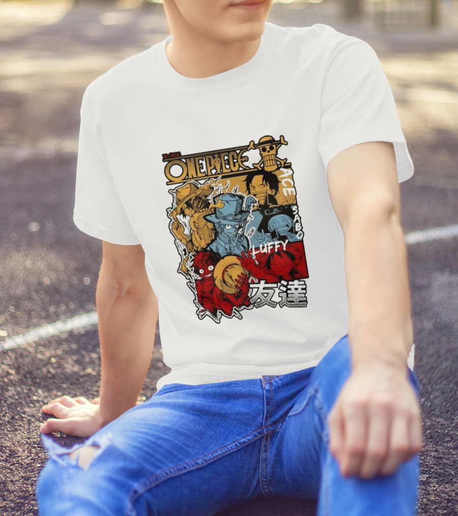 One Piece Luffy Ace Sabo Brothers Friendship T-Shirt