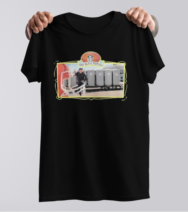 God Bless Football GBF Stadium Porta Potty T-Shirt