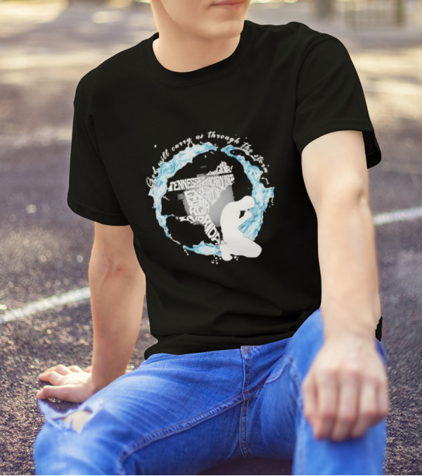 Pray For Florida God Will Carry Us Through The Storm Tennessee North Carolina Georgia Virginia Maryland Hurricane Milton T-Shirt