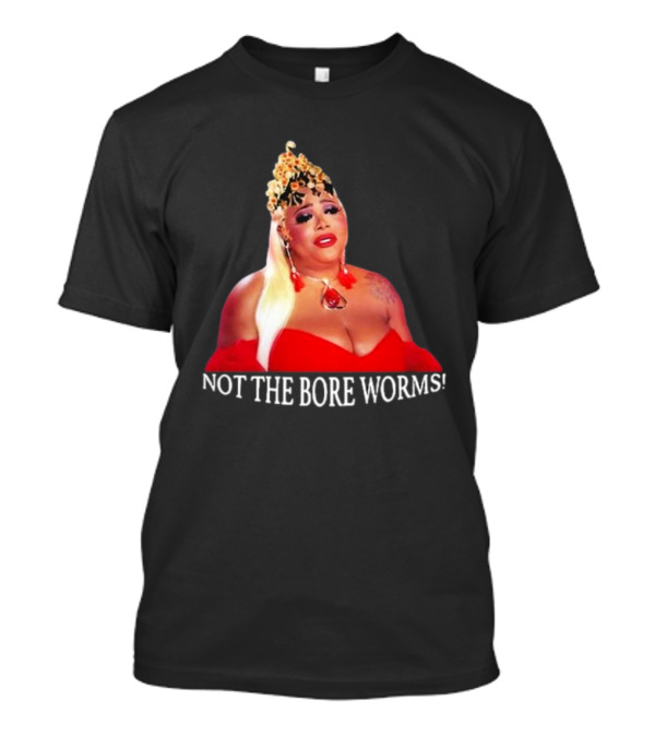 Katya Zamo TS Madison Not The Bore Worms Iconic Red Dress T-Shirt