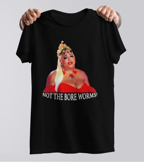 Katya Zamo TS Madison Not The Bore Worms Iconic Red Dress T-Shirt