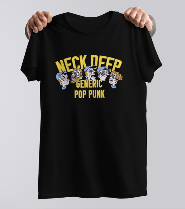 Neck Deep Generic Pop Punk North America Fall 2024 Tour T-Shirt