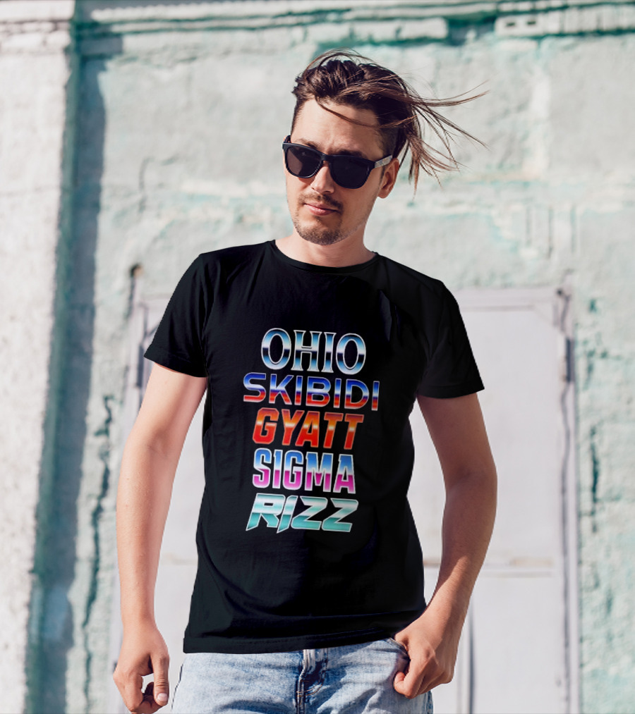 Ohio Skibidi Gyatt Sigma Rizz Trendy Catchphrases T-Shirt