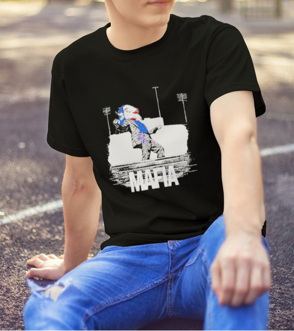 Put On A Happy Face Mafia Buffalo Bills Stadium Steps T-Shirt