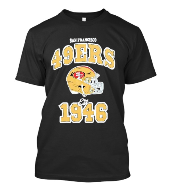 San Francisco 49ers Est 1946 Aleali May Helmet T-Shirt