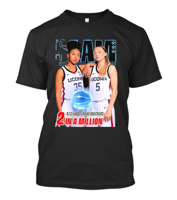 Slam UCONN Azzi Fudd Paige Bueckers 2 In A Million T-Shirt