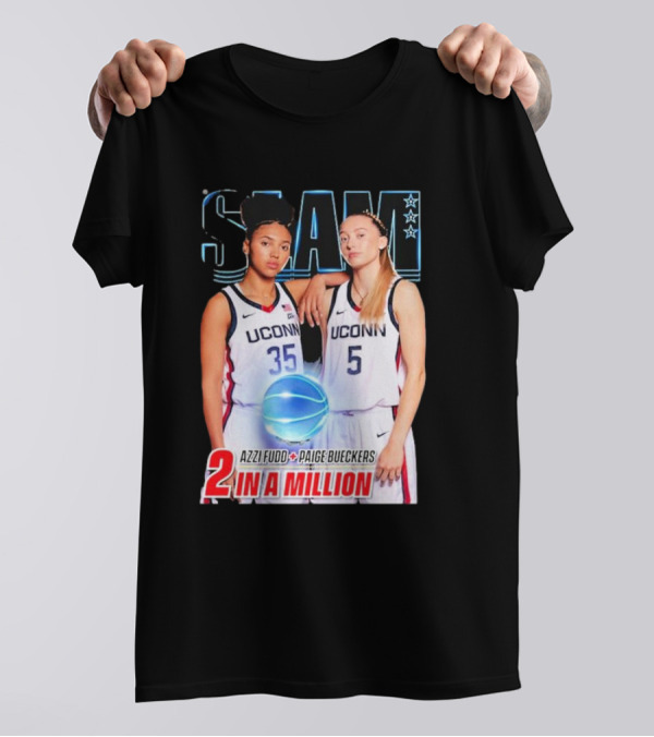 Slam UCONN Azzi Fudd Paige Bueckers 2 In A Million T-Shirt