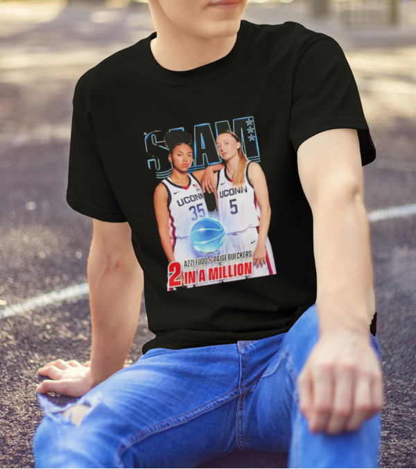 Slam UCONN Azzi Fudd Paige Bueckers 2 In A Million T-Shirt