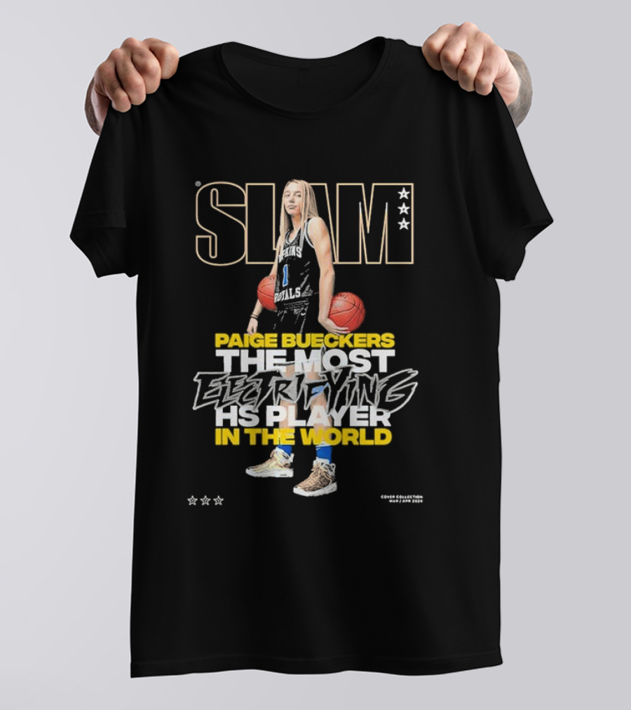 SLAM Paige Bueckers The Most Electrifying HS Player In The World T-Shirt