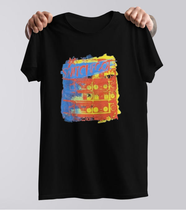 Switchfoot Concert Tour Cities Black Stereo Bold Colors T-Shirt