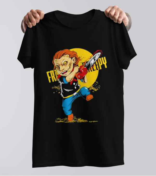 Freaky Creepy Cartoon Chainsawman Halloween Nightmare T-Shirt