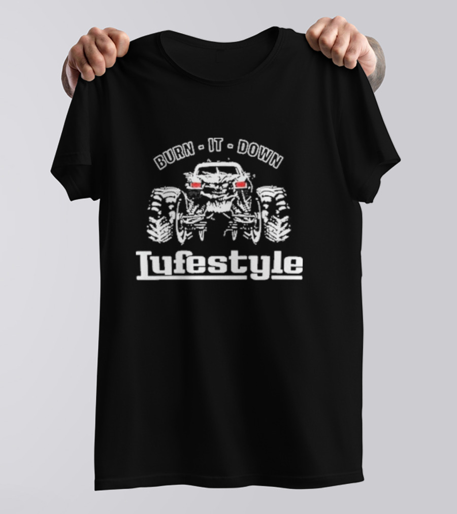 Yeat Lifestyle Burn It Down Off-Road Monster Truck T-Shirt