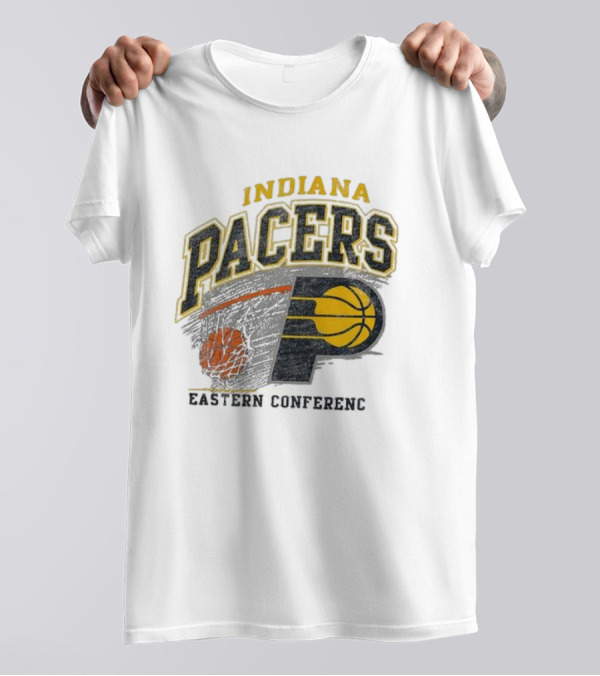 Adult Indiana Pacers Eastern Conference Amp Up Franklin T-Shirt