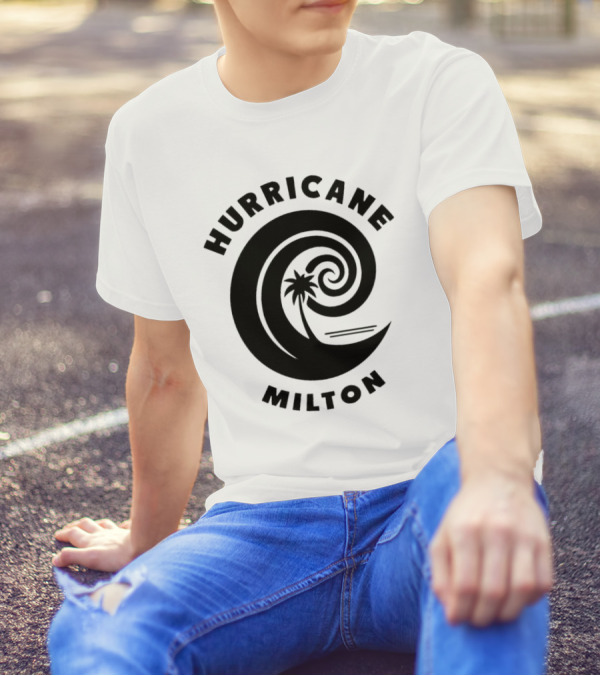 Hurricane Milton Hurricane 2024 Wave Palm Tree Swirl T-Shirt
