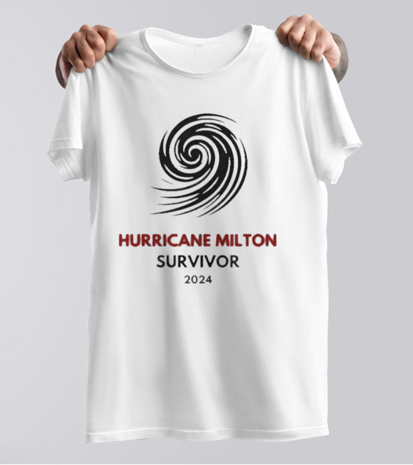 Hurricane Milton Survivor 2024 Florida Strong Swirl T-Shirt