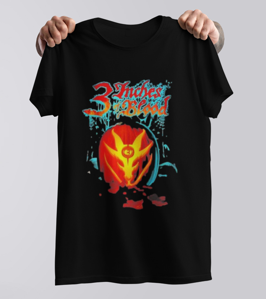 3 Inches Of Blood Pumpkin Halloween T-Shirt