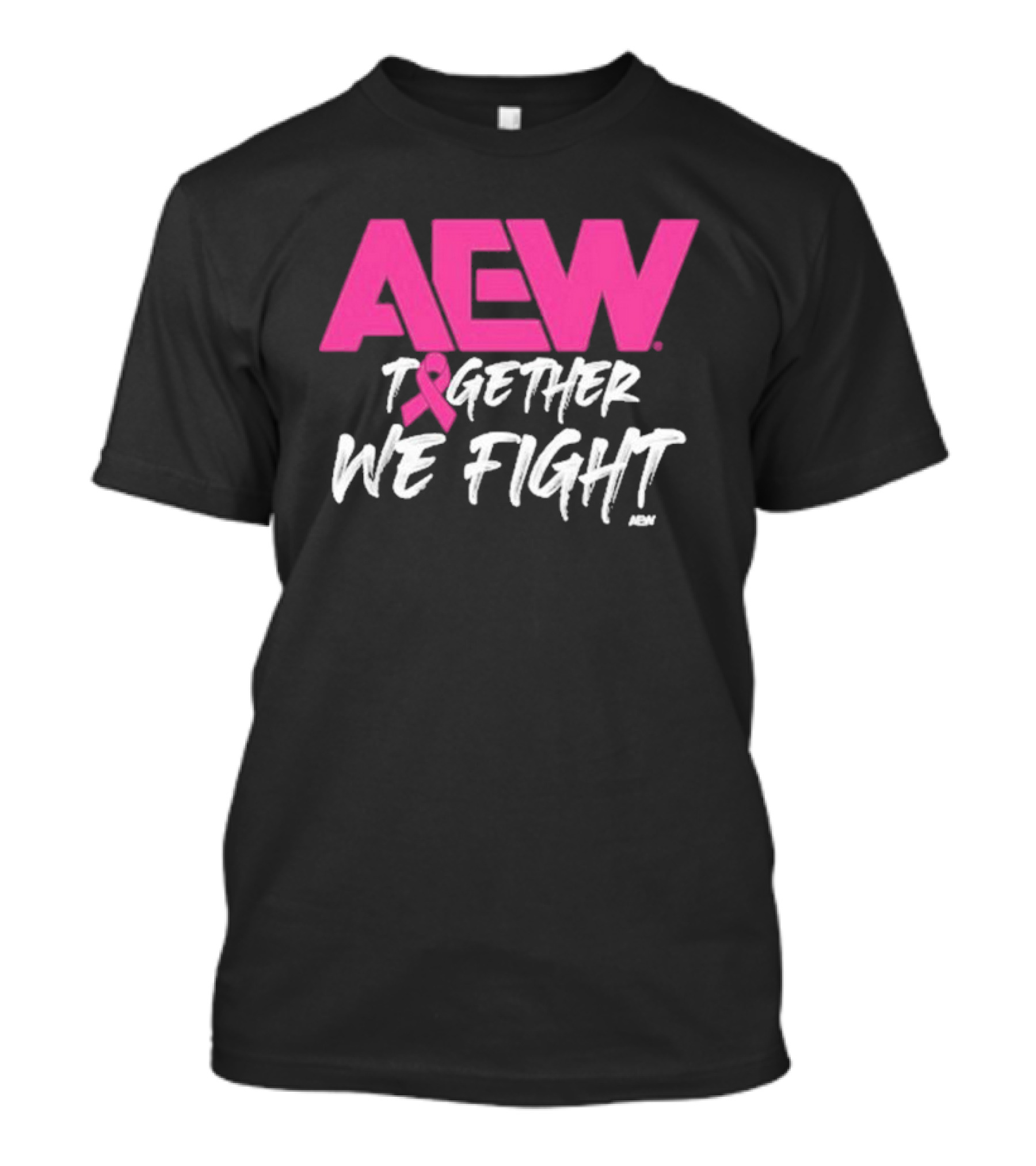 AEW Breast Cancer Awareness 2024 Together We Fight Pink Ribbon Proceeds Donated To Research T-Shirt