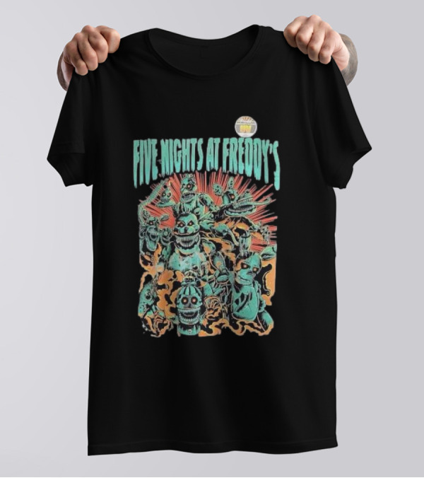 Five Nights At Freddy’s FNAF Metal Animatronics Horror T-Shirt