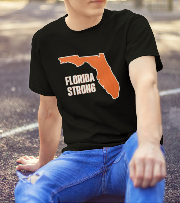 Florida Strong 2024 Orange State Map T-Shirt