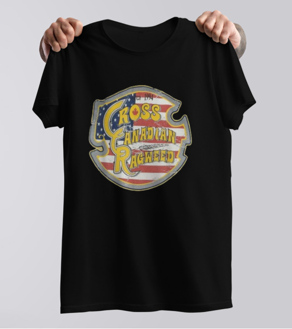 I Miss Ragweed Cross Canadian Ragweed Est 1994 American Flag Canadian Leaf T-Shirt