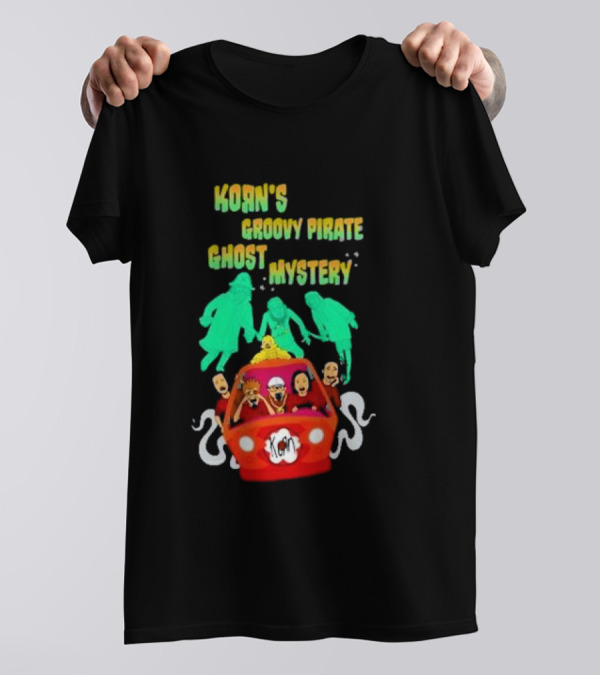 Korn's Groovy Pirate Ghost Mystery Machine Spectacular Adventure With Spooky Figures And Red Car T-Shirt
