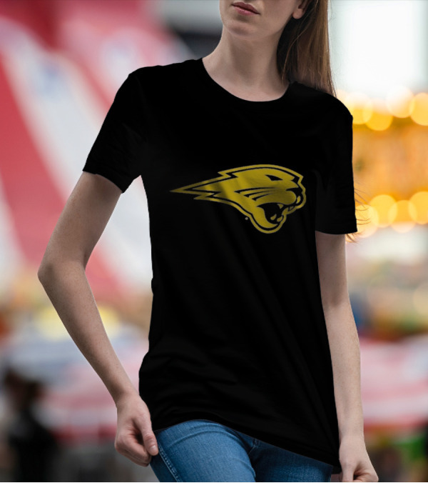 Panthers Logo Heavyweight Yellow Panther Emblem T-Shirt