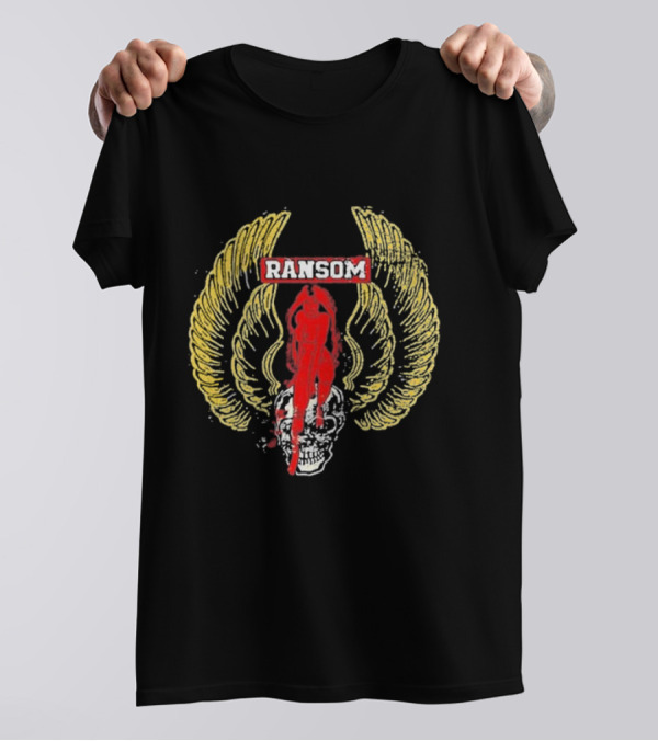 Ransom Skull Wings Red T-Shirt