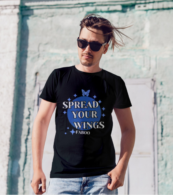 Spread Your Wings Faboo Butterfly Stars T-Shirt