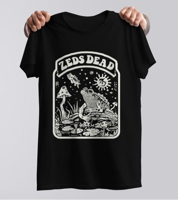 Zeds Dead Frog Cosmic Nature Scene T-Shirt