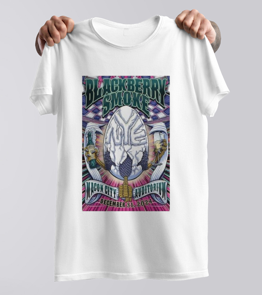 Blackberry Smoke Macon City Auditorium December 31 T-Shirt