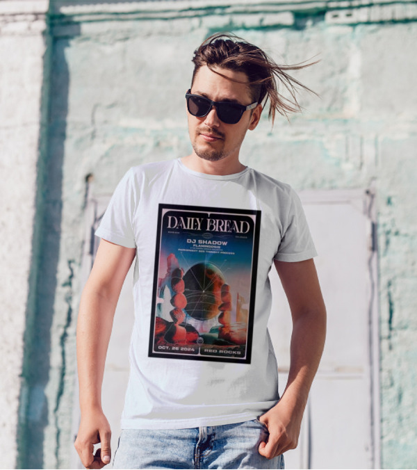 Daily Bread DJ Shadow Red Rocks October 26 2024 Morrison Colorado Flamingosis Parkerbeatz B3 Thought Process T-Shirt