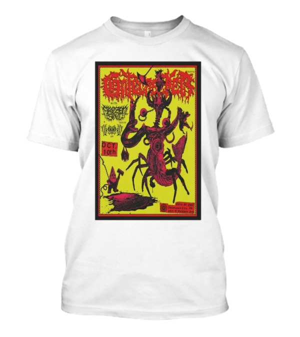 Gatecreeper With Death Metal Bands October 10th 89th Street OKC Oklahoma City OK T-Shirt
