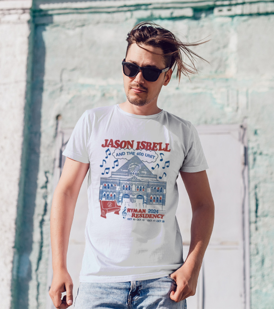 Jason Isbell And The 400 Unit Ryman 2024 Residency Nashville TN Oct 10-13 Oct 17-20 T-Shirt