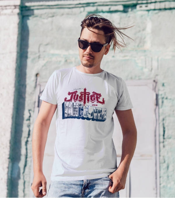 Justice Live In Vancouver Official Concert Event T-Shirt