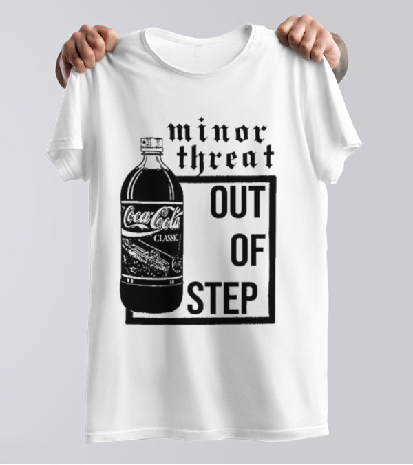 Minor Threat Out Of Step Coca Cola Classic Mockup T-Shirt