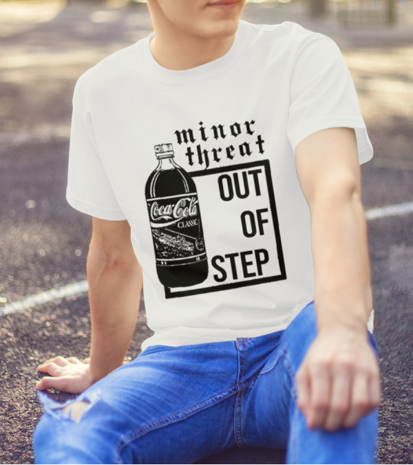 Minor Threat Out Of Step Coca Cola Classic Mockup T-Shirt