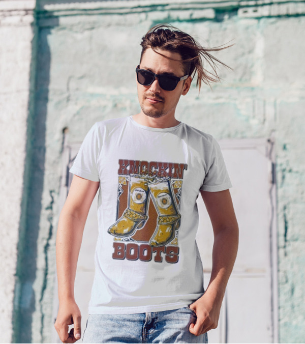 Old Row Knockin' Boots Cowboy Western T-Shirt