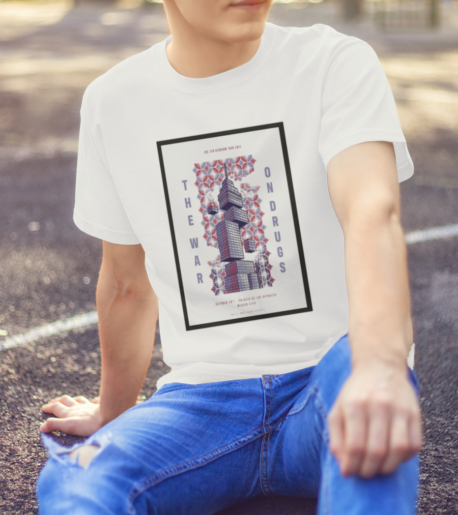 The War On Drugs Live October 10 2024 Palacio De Los Deportes Mexico City Tour T-Shirt