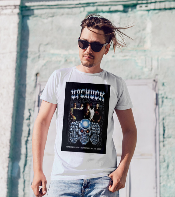 Upchuck November 16th Downstairs At The Dome Skull T-Shirt