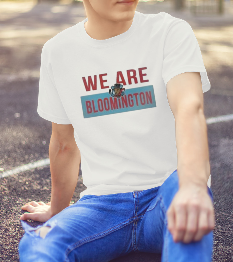We Are Bloomington Bison State Teddy Bear Emblem T-Shirt