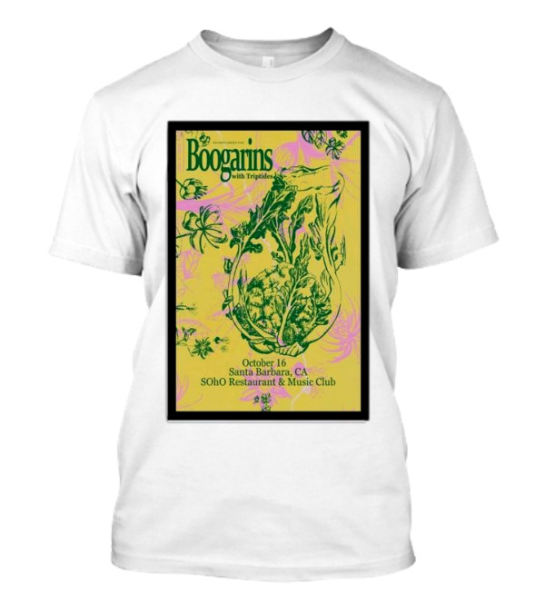 Boogarins With Triptides October 16 Santa Barbara CA SOhO Restaurant And Music Club T-Shirt