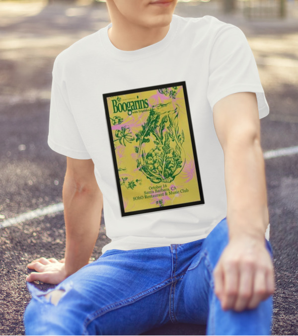 Boogarins With Triptides October 16 Santa Barbara CA SOhO Restaurant And Music Club T-Shirt