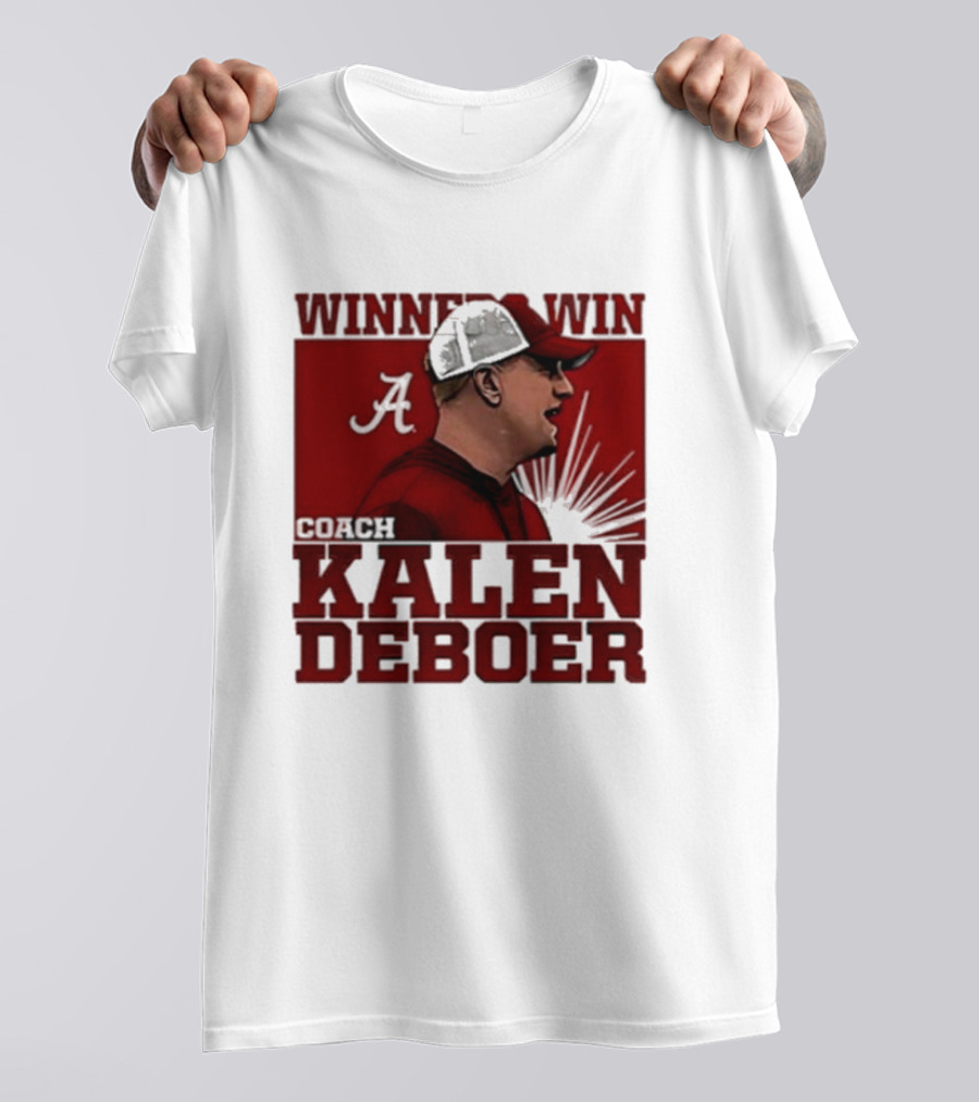 Coach Kalen Deboer Winner Win Alabama T-Shirt